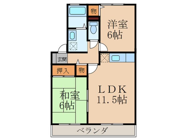 ホリーランドⅡの物件間取画像